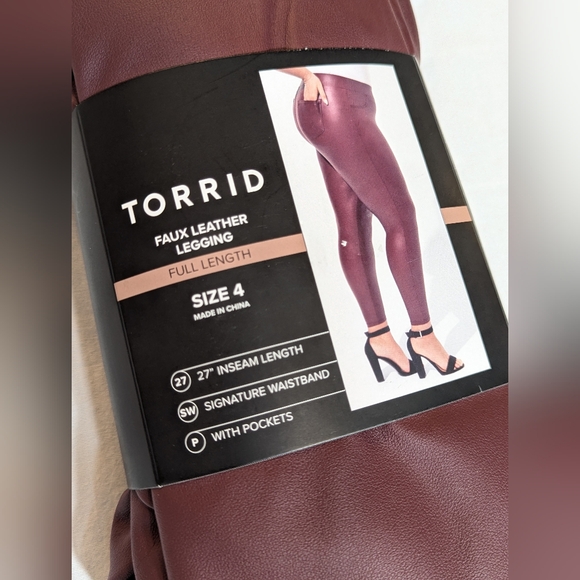🆕 Torrid Faux Leather Leggings (Torrid 3) - Picture 8 of 12